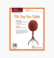 Tilt-Top Tea Table Plan