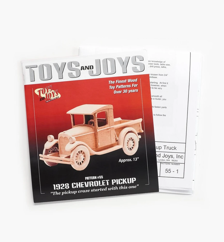 1928 Chevrolet Pickup Truck Toy Plan