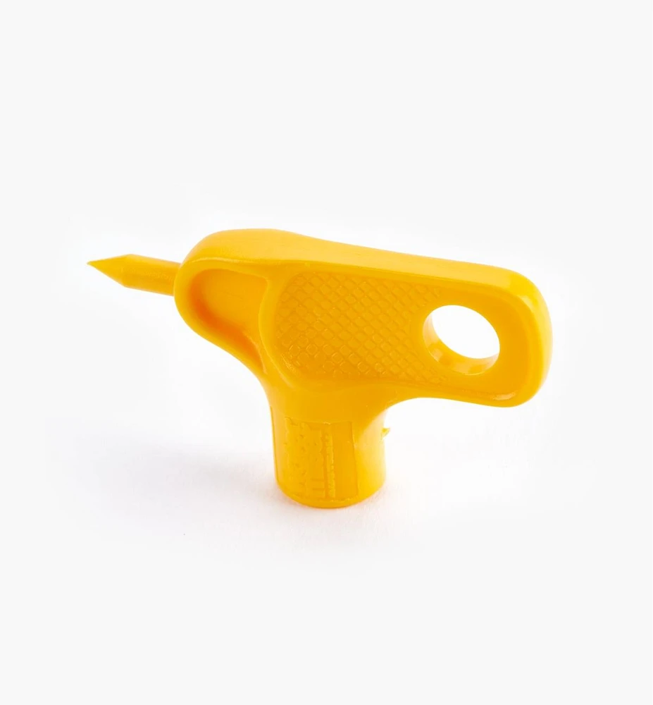 Yellow Key Hole Punch for Drip and Low-Flow Irrigation Systems