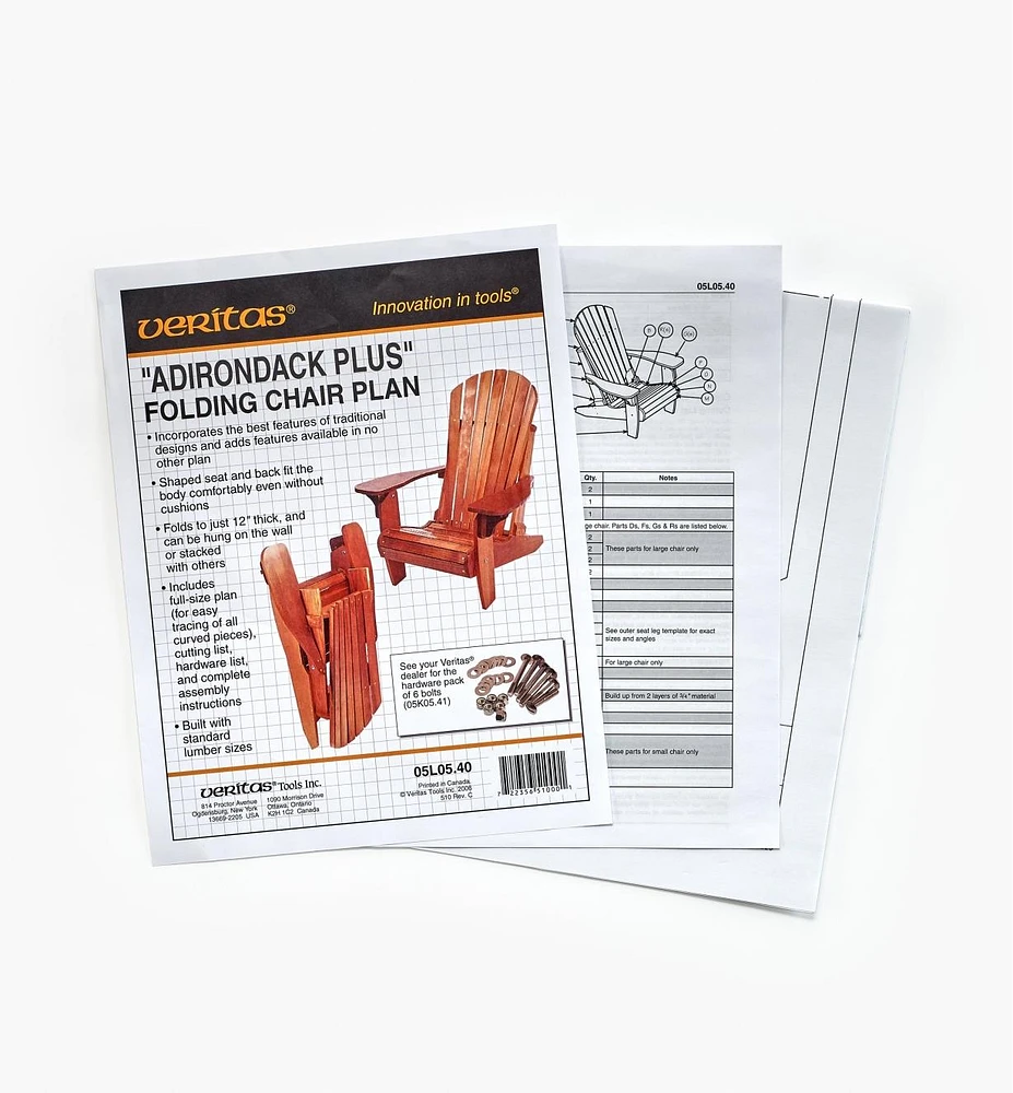 Adirondack Plus Folding Chair Plan