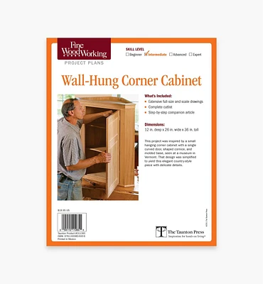 Wall-Hung Corner Cabinet Plan