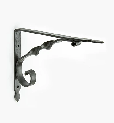 Wrought-Iron Twist Shelf Bracket