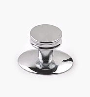 Contemporary Chrome-Plate De Novo Knob