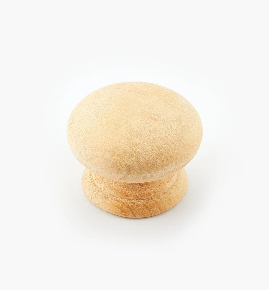 Bouton en bois brut