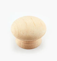 Bouton en bois brut