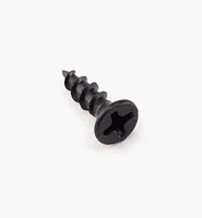 Flat-Head Black Steel Screws