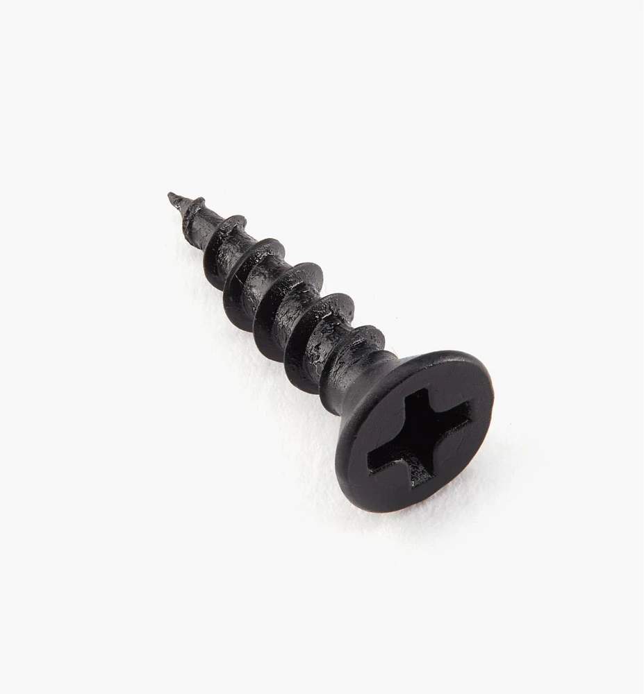 Flat-Head Black Steel Screws