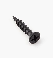 Flat-Head Black Steel Screws