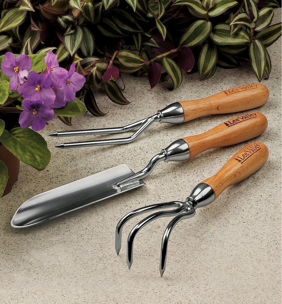 Set of 3 Lee Valley Container Garden Tools