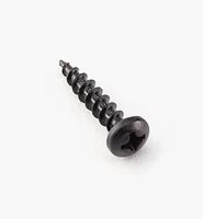 Pan-Head Black Steel Screws