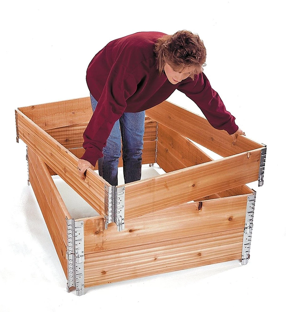 Stacking Corners for Raised-Bed or Wagon Construction