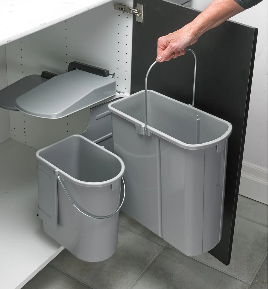 Swing-Out Dual Waste Bin