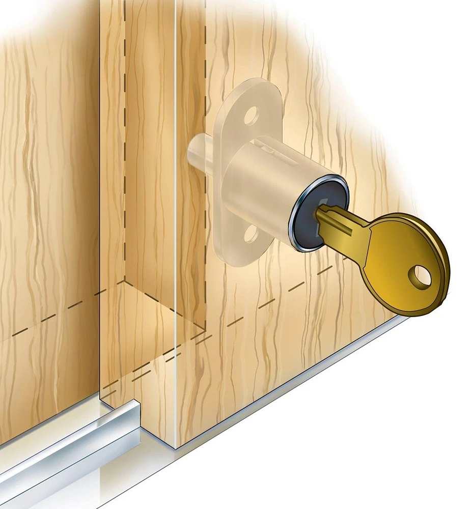 Sliding-Door Push Lock