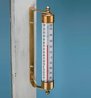 Solid Brass Thermometer