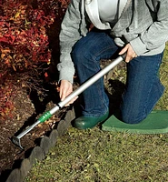 Ensemble d’outils de jardinage avec manche télescopique