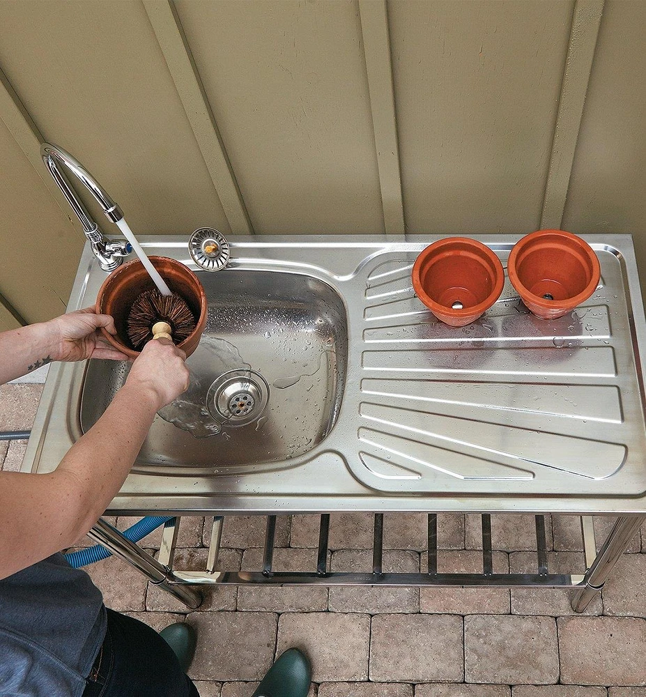 Stainless-Steel Outdoor Wash Table