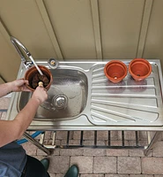 Stainless-Steel Outdoor Wash Table