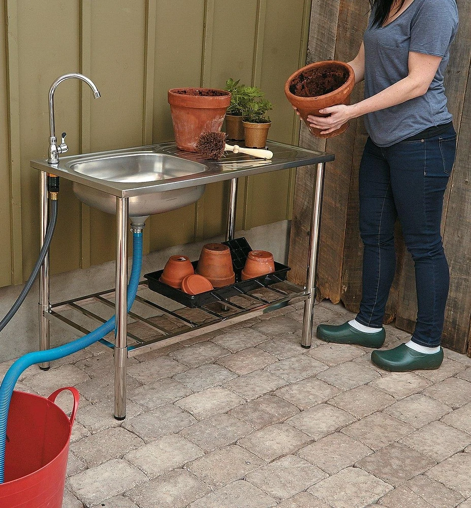 Stainless-Steel Outdoor Wash Table