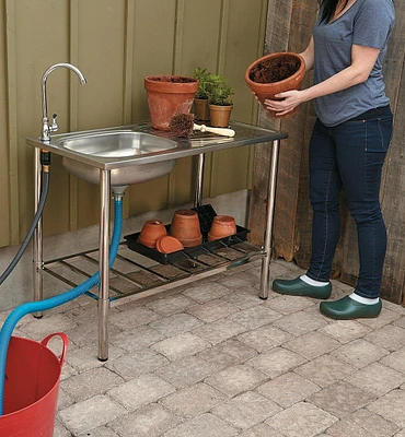 Stainless-Steel Outdoor Wash Table