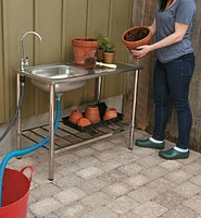 Stainless-Steel Outdoor Wash Table