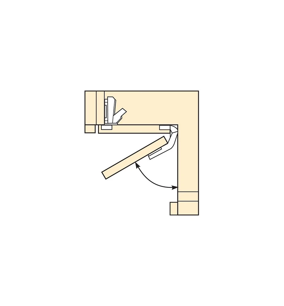 Blum Self-Closing Clip-Top Bifold Door Hinges