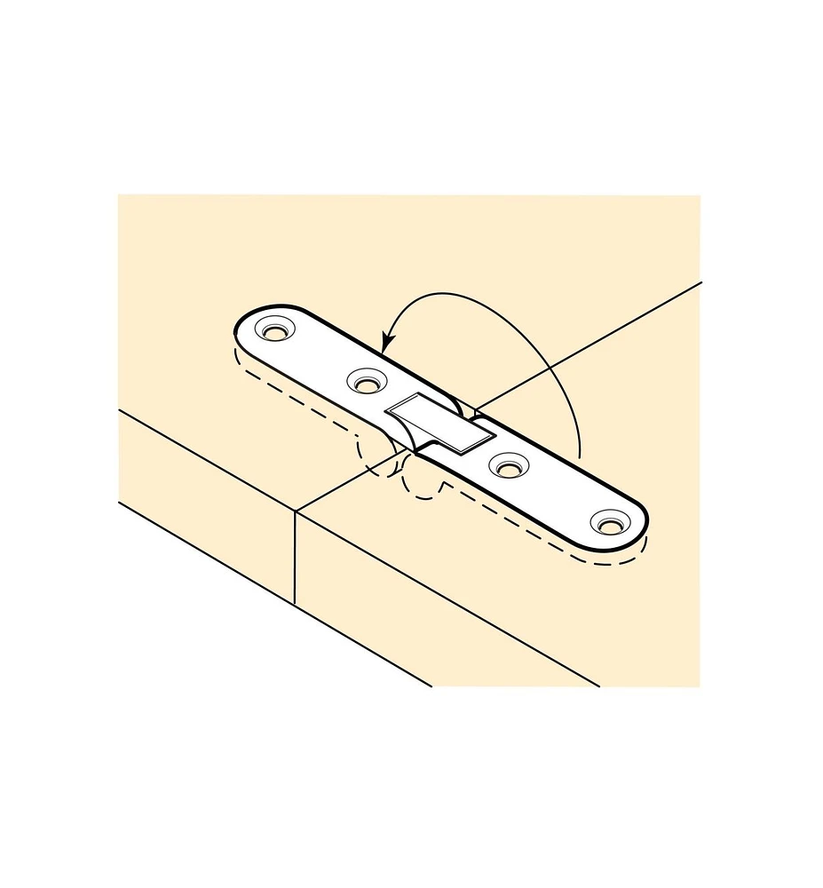 Charnières à butée étroites pour table pliante