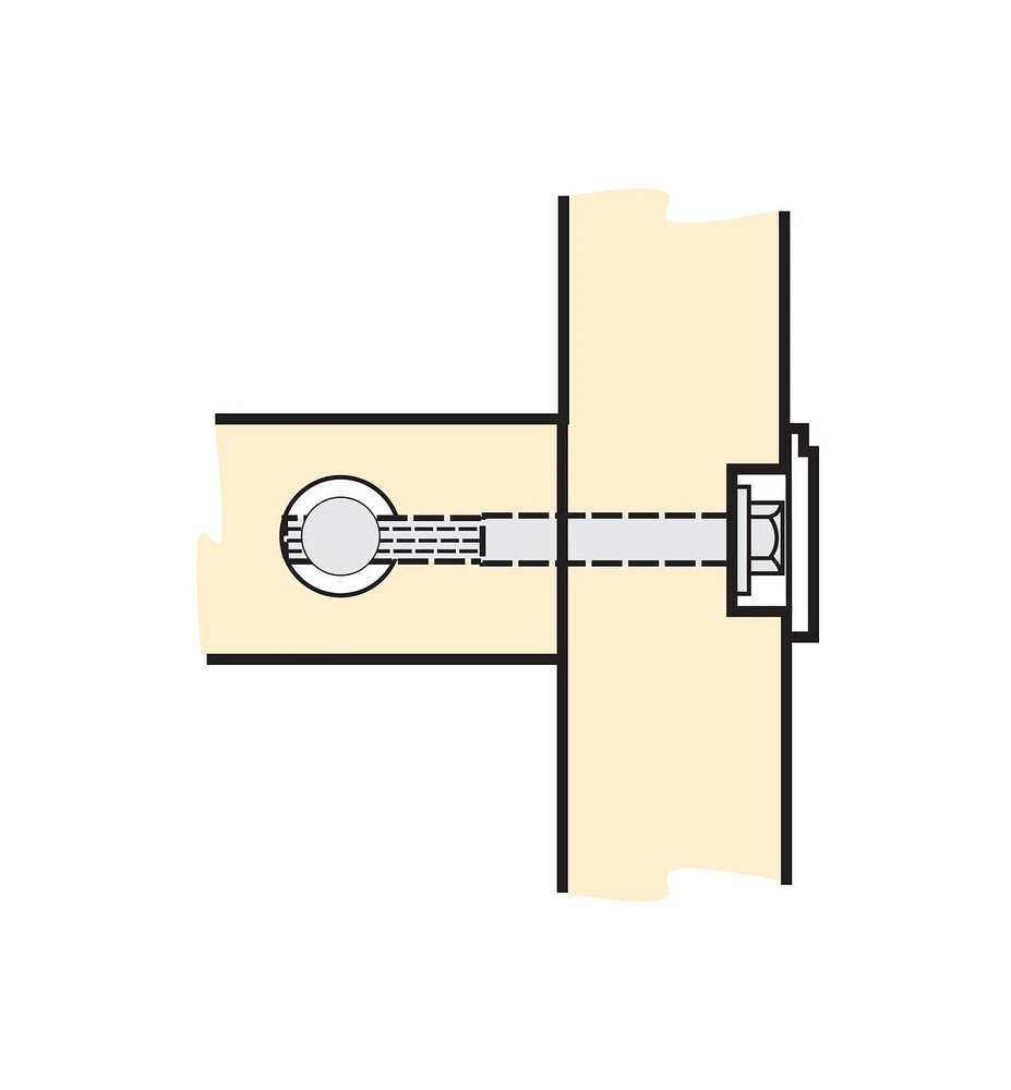 Cache-boulon pour boulons à écrou transversal