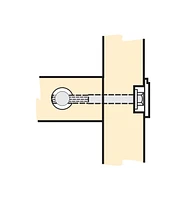 Cache-boulon pour boulons à écrou transversal