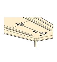 Loquet de table à longue portée