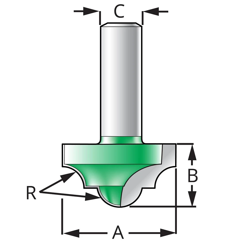 Reed and Bead Router Bit