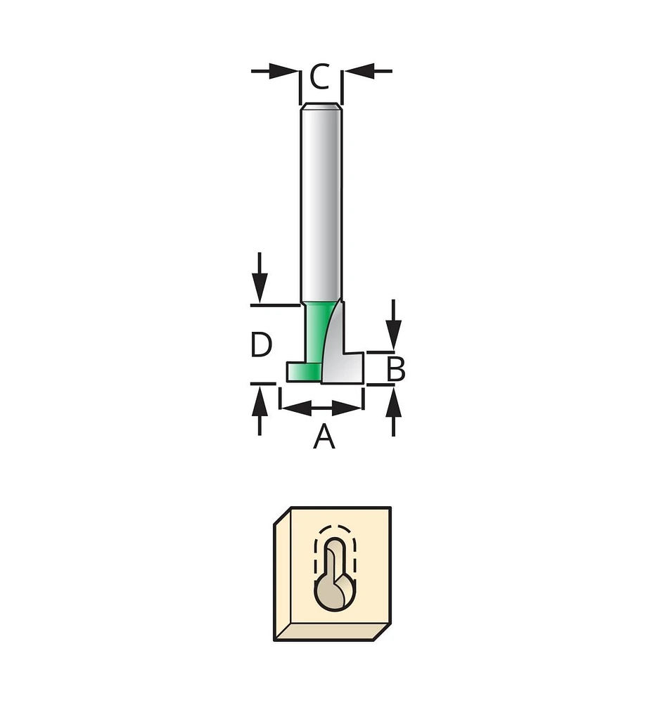 Keyhole Router Bits