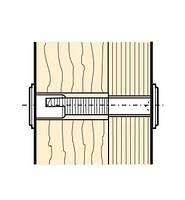 Écrous-douilles à six pans creux 1/4-20