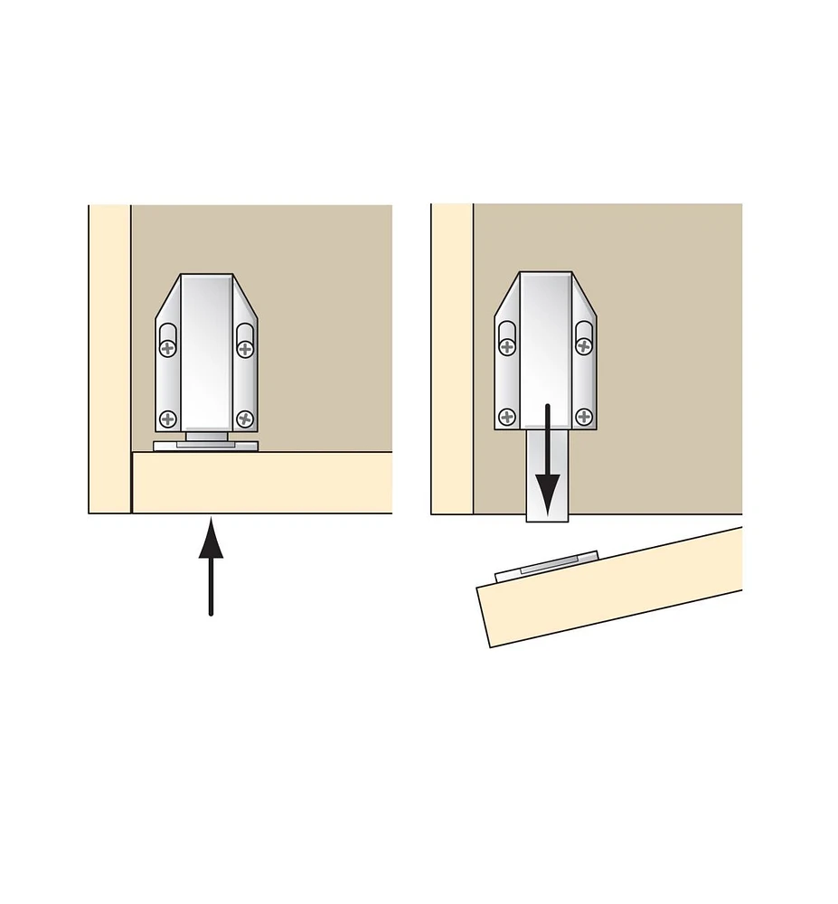 Magnetic One-Touch Latches