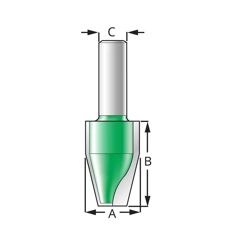 Vertical Straight Panel Raising Bit