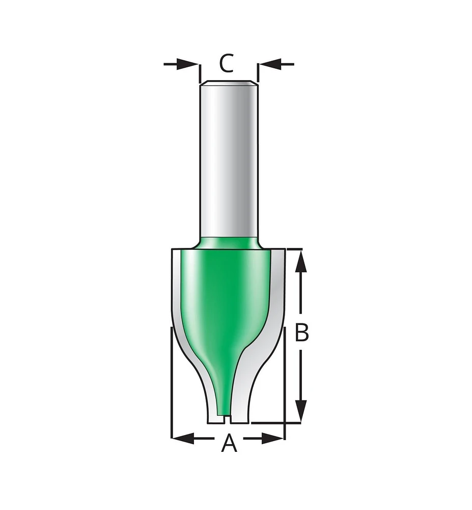 Vertical Ogee Panel Raising Bit