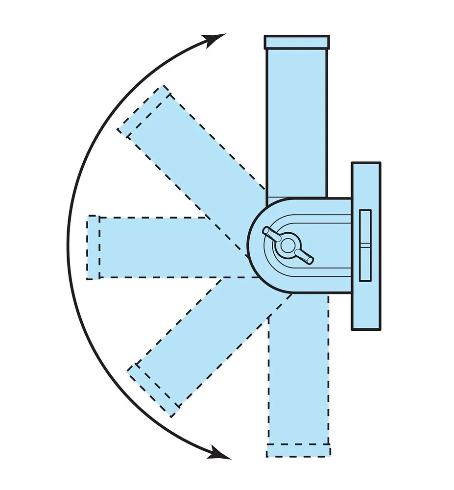 Spinning Flagpole & Adjustable Bracket Set