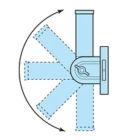 Spinning Flagpole & Adjustable Bracket Set