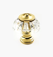 Capped Glass Knob