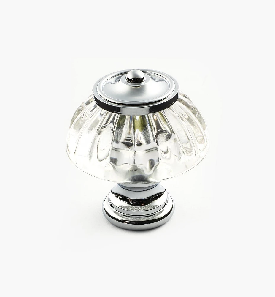 Capped Glass Knob