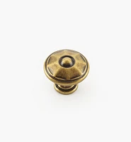 Faceted Brass Knobs