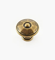 Faceted Brass Knobs