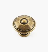 Faceted Brass Knobs