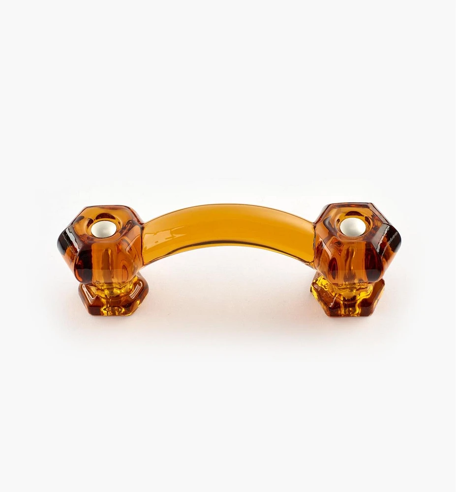 Hexagonal Glass Pull