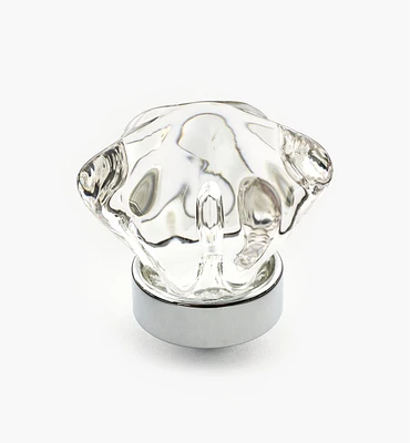 Hexagonal Glass Knob