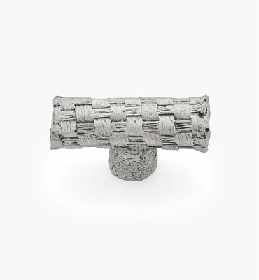 Pewter Basket Weave Knob