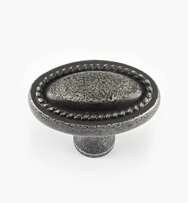 Rope-Edged Oval Knob