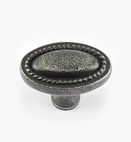 Rope-Edged Oval Knob