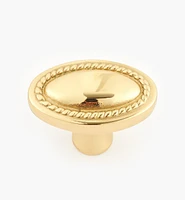 Rope-Edged Oval Knob