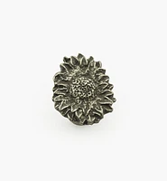 Cast Pewter Sunflower Knobs