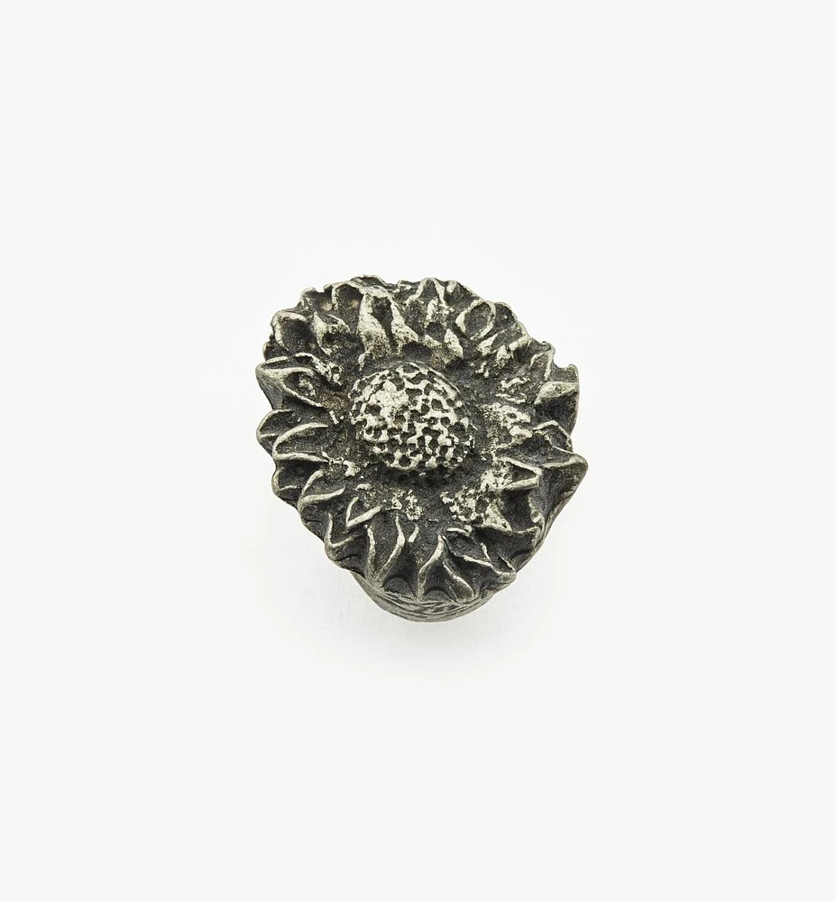 Cast Pewter Sunflower Knobs